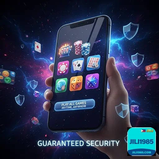 Filipino player enjoying mobile casino app at night