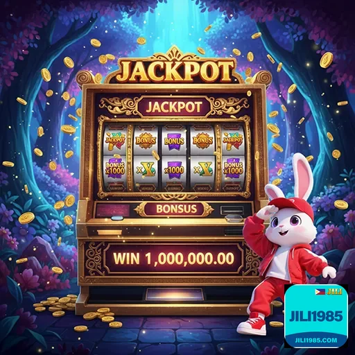 Colorful online slot game screen with spinning reels and bright symbols on jili1985 casino platform